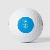 Personalisierter BEHALTEN CALM und Ihr kreativer T Golfball (Vorderseite)