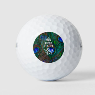 Personalisierter BEHALTEN CALM und Ihr kreativer T Golfball