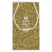 Personalisierter BEHALTEN CALM und Ihr kreativer T Kleine Geschenktüte (Rückseite)