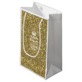 Personalisierter BEHALTEN CALM und Ihr kreativer T Kleine Geschenktüte (Vorderseite Schrägansicht)