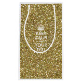 Personalisierter BEHALTEN CALM und Ihr kreativer T Kleine Geschenktüte (Vorderseite)