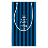 Personalisierter BEHALTEN CALM und Ihr kreativer T Kleine Geschenktüte (Vorderseite)