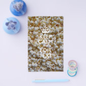 Personalisierter BEHALTEN CALM und Ihr Text auf Po Flyer (Einzeln)