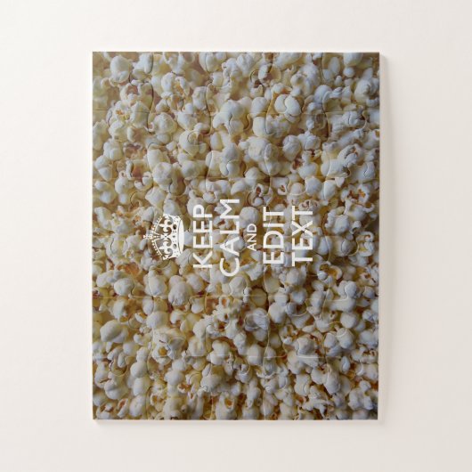 Personalisierter BEHALTEN CALM und Ihr Text auf Po Puzzle (Vertikal)