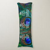 Personalisierter BEHALTEN CALM und Ihr Text für Pe Seitenschläferkissen (Vorderseite Vertikal)