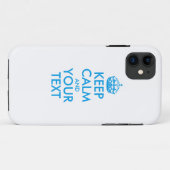 Personalisierter BEHALTEN CALM und IHRER TEXT - bl Case-Mate iPhone Hülle (Rückseite (Horizontal))