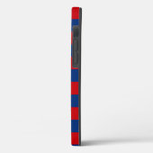 Personalisierter BEHALTEN CALM und Text auf Streif Case-Mate iPhone Hülle (Rückseite / Links)