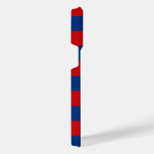 Personalisierter BEHALTEN CALM und Text auf Streif iPhone Hülle (Rechte Seite)