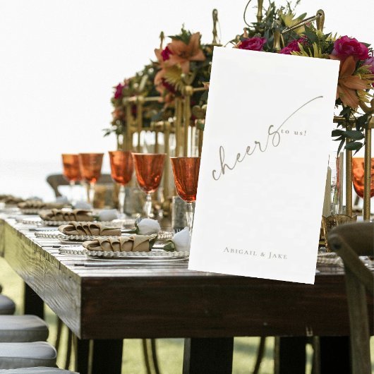 Personalisierter Beifall für uns Hochzeitsgast Nap Serviette