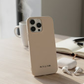 Personalisierter Beige iPhone Case mit benutzerdef iPhone Hülle