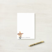 Personalisierter Beitrag | Labrador Retriever Post-it Klebezettel (Auf Schreibtisch)