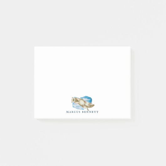 Personalisierter Beitrag | Sea Otter Post-it Klebezettel (Vorderseite)
