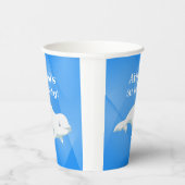 Personalisierter Beluga Whale Arktischer Ozean Geb Pappbecher (Rechts)