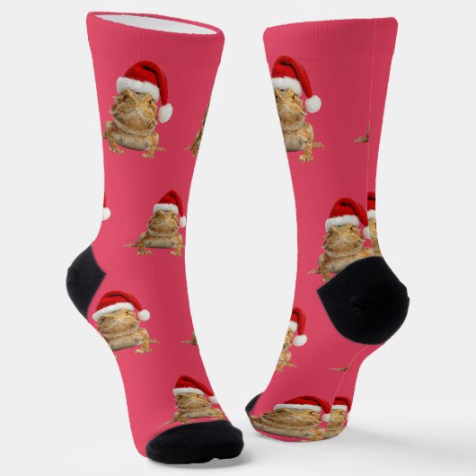 Personalisierter benutzerdefinierter Bartdrache We Socken (Gewinkelt)