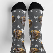 Personalisierter benutzerdefinierter Foto-Blob - S Socken (Oben)