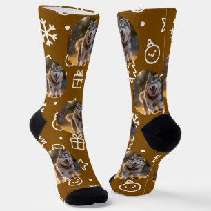 Personalisierter benutzerdefinierter Foto-Blob - W Socken