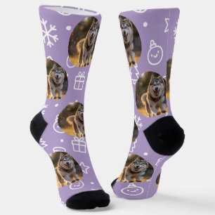 Personalisierter benutzerdefinierter Foto-Blob - W Socken