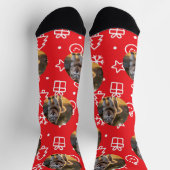 Personalisierter benutzerdefinierter Foto-Blob - W Socken (Oben)
