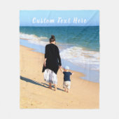 Personalisierter, benutzerdefinierter Foto-Fleece- Fleecedecke (Vorderseite)