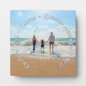 Personalisierter benutzerdefinierter Foto Fotoplatte (Vorderseite)