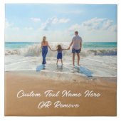 Personalisierter benutzerdefinierter Foto-Keramik Fliese (Vorderseite)