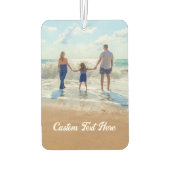 Personalisierter, benutzerdefinierter Foto-Luftküh Autolufterfrischer (Rückseite)