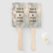 Personalisierter, benutzerdefinierter Foto- und Te Fächer (Vorne und Hinten)