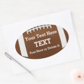 Personalisierter, benutzerdefinierter Fußball-Aufk Ovaler Aufkleber (Umschlag)