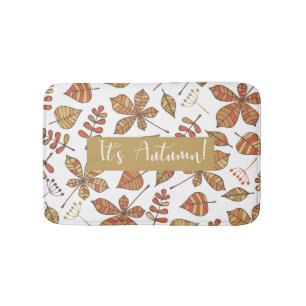 Personalisierter benutzerdefinierter Herbst Badematte
