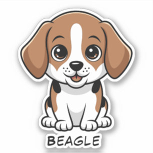 Personalisierter benutzerdefinierter Hunde Name Be Aufkleber