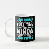 Personalisierter benutzerdefinierter Jobtitel Mult Kaffeetasse (Links)