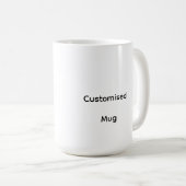 Personalisierter benutzerdefinierter klassischer B Kaffeetasse (VorderseiteRechts)