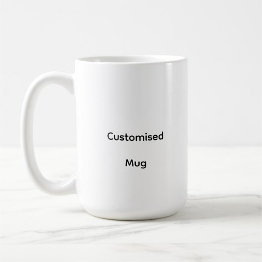 Personalisierter benutzerdefinierter klassischer B Kaffeetasse (Links)