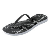 Personalisierter benutzerdefinierter Name Badesandalen (Schrägansicht)