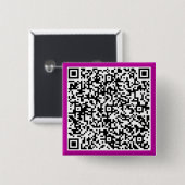 Personalisierter benutzerdefinierter QR-Code-Butto Button (Vorne & Hinten)