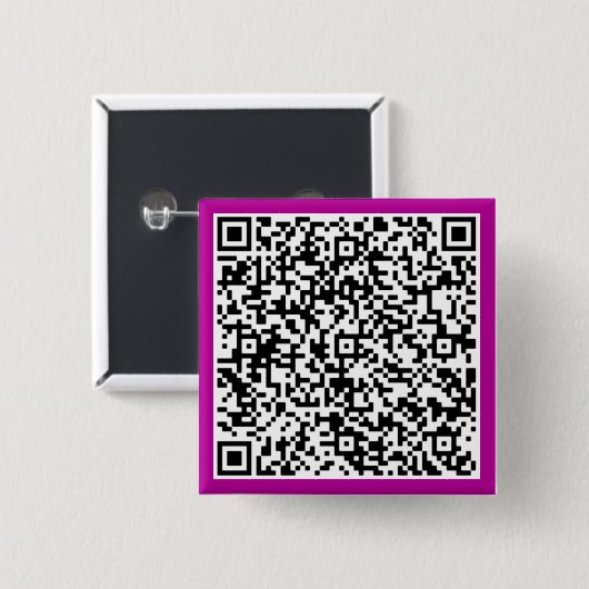 Personalisierter benutzerdefinierter QR-Code-Butto Button (Vorne & Hinten)