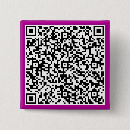 Personalisierter benutzerdefinierter QR-Code-Butto Button (Vorderseite)