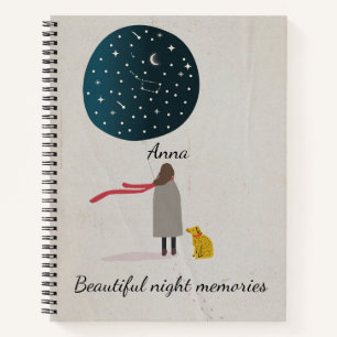 Personalisierter, benutzerdefinierter Text, Aquare Notizblock