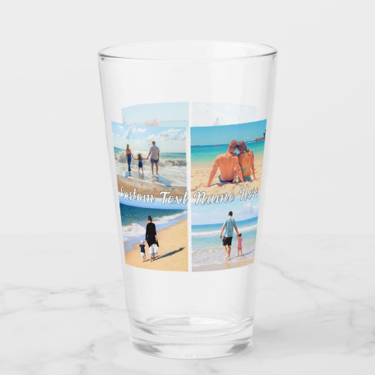 Personalisierter, benutzerdefinierter Text für den Glas (Rückseite)