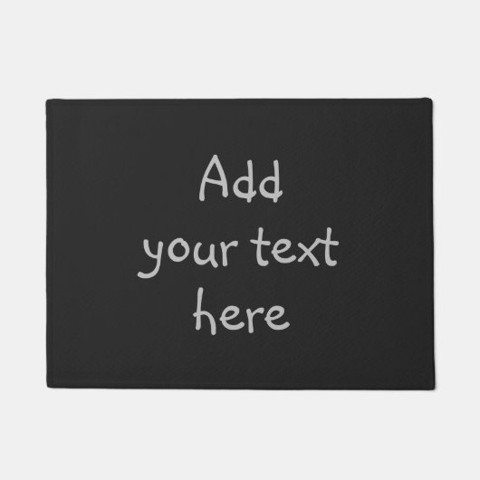 Personalisierter benutzerdefinierter Text Fußmatte (Vorderseite)