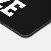 Personalisierter, benutzerdefinierter Text Schwarz Schreibtischunterlage (Ecke)