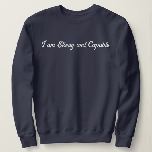 Personalisierter benutzerdefinierter Text Stilvoll Sweatshirt (Design vorne)
