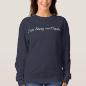 Personalisierter benutzerdefinierter Text Stilvoll Sweatshirt (Vorderseite)