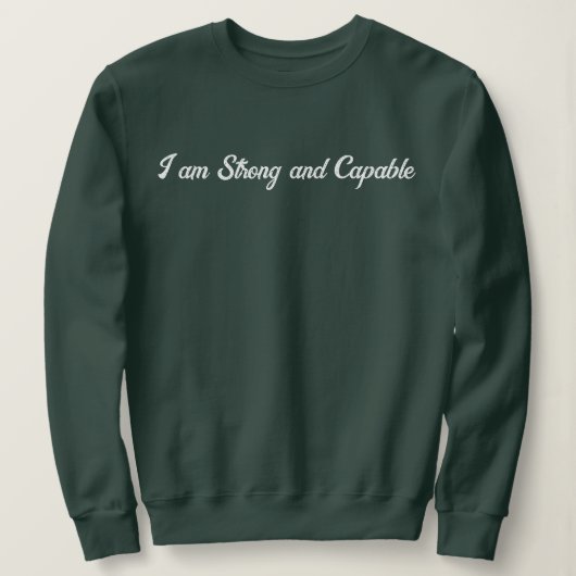 Personalisierter benutzerdefinierter Text Stilvoll Sweatshirt (Design vorne)