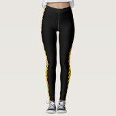 Personalisierter benutzerdefinierter Text und Farb Leggings (Vorderseite)