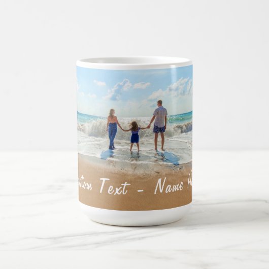 Personalisierter, benutzerdefinierter Text und Ihr Kaffeetasse (Mittel)