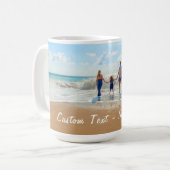 Personalisierter, benutzerdefinierter Text und Ihr Kaffeetasse (Vorderseite Links)