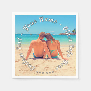 Personalisierter benutzerdefinierter Text und Ihr  Serviette