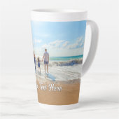 Personalisierter benutzerdefinierter Text und Latt Milchtasse (Rechte Ecke)