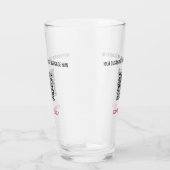 Personalisierter benutzerdefinierter Text und QR-C Glas (Rechts)